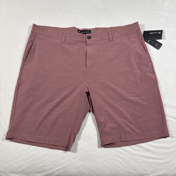 TravisMathew Shorts Men 42 Pink On‎ a Boat Golf 10"Performance Stretch NWT - Picture 3 of 9